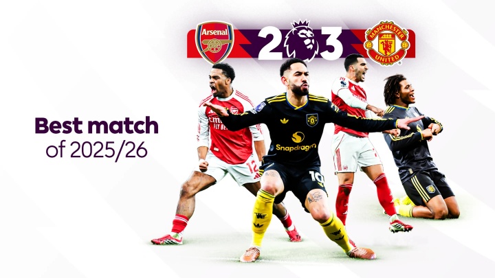英超官方票选赛季最佳：曼联3-2绝杀阿森纳，多尔古库尼亚世界波