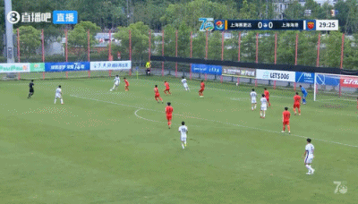 张琳芃角球头球破门 海港半场1-0领先赛更达