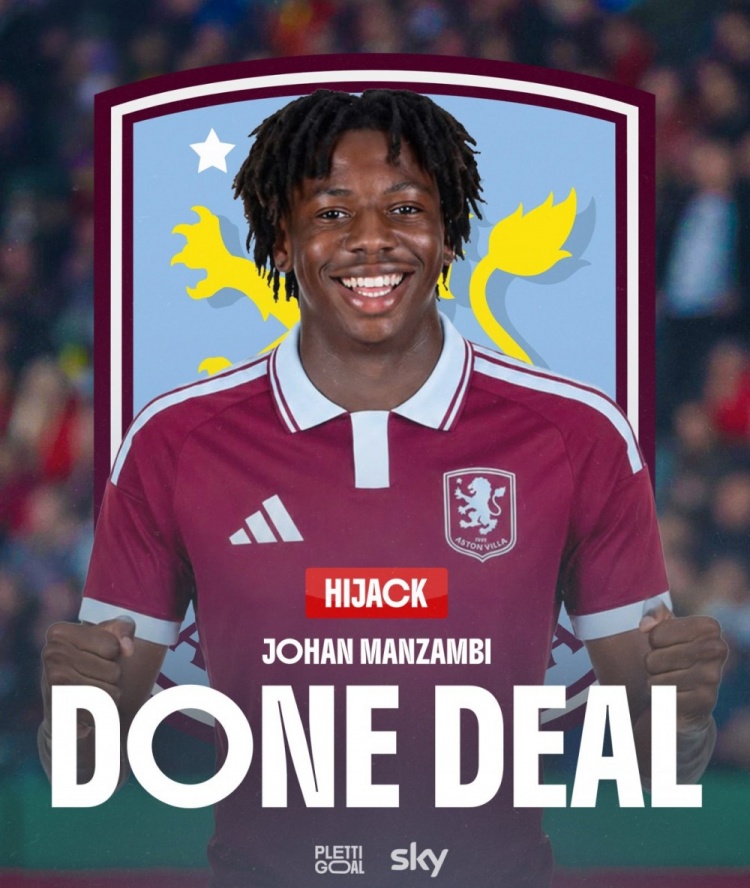 阿斯顿维拉截胡曼赞比达，总价7000万欧签约弗赖堡中场